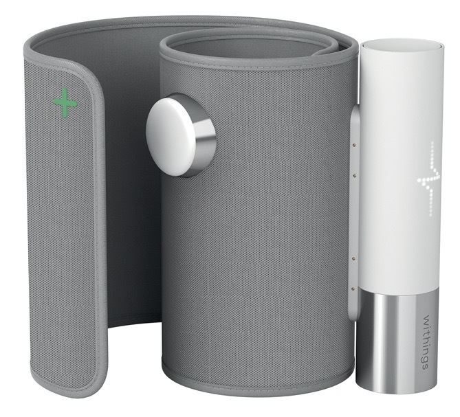 Tlakoměr na paži Withings Wi-Fi, BPM Core (EKG,SPO2), (WPM04-all-Inter) šedý/bílý