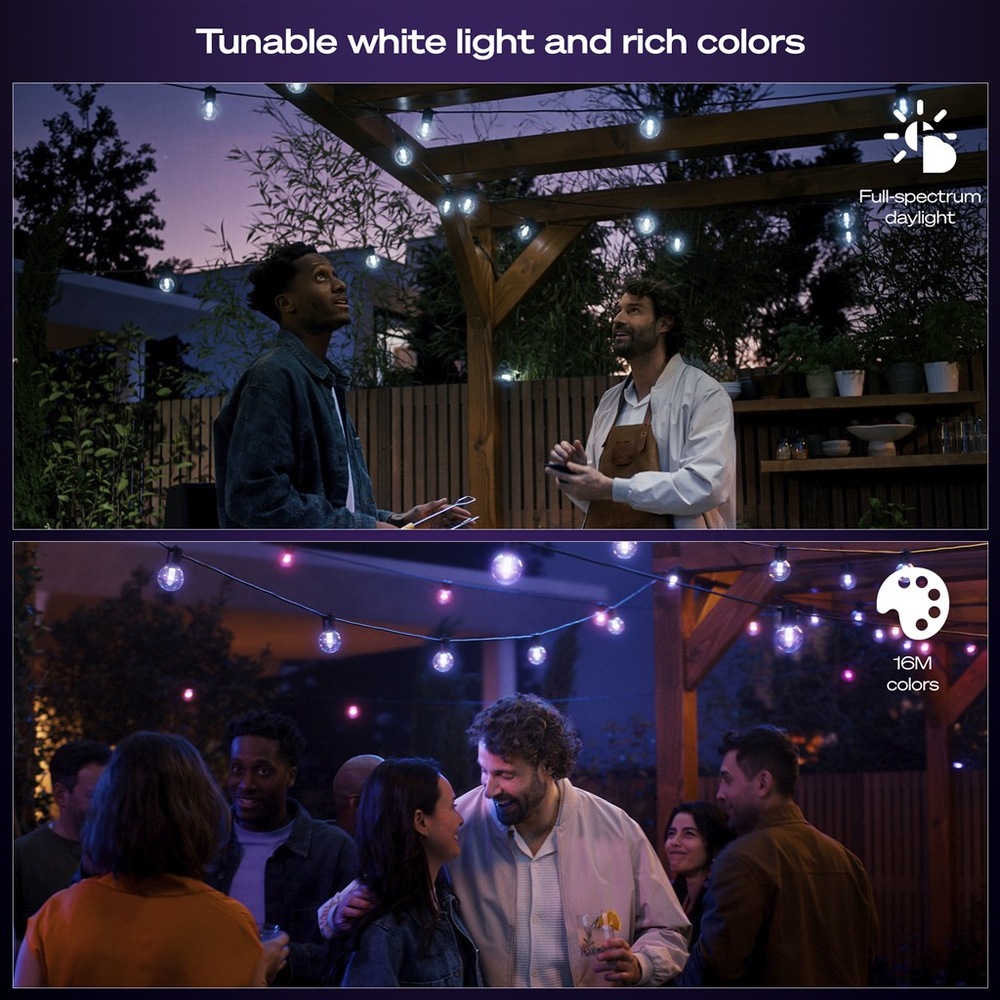 Párty osvětlení Philips Hue Festavia globe, Bluetooth, White and Color Ambiance, 7 m + prodlužovací kabel PHI929004581806_03