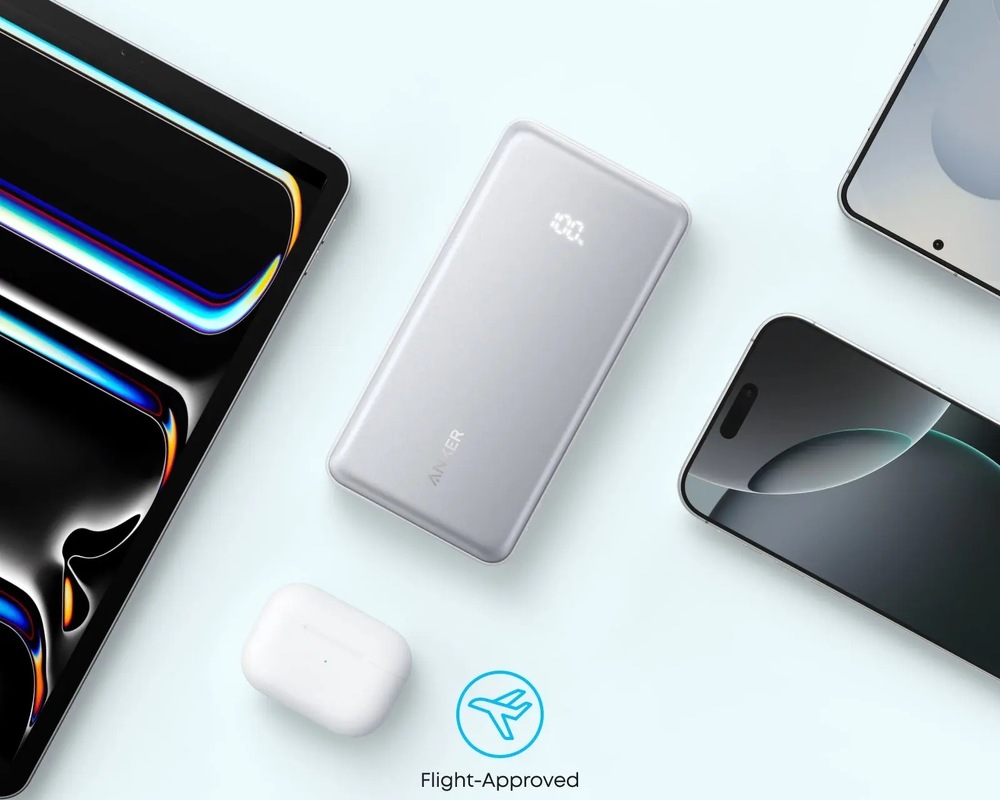 Powerbanka Anker Anker Zolo 20000mAh, 22,5W s kabelem USB-C černá Tablet, sluchátka a smartphone s nabíječkou Anker Zolo vhodnou i do letadla