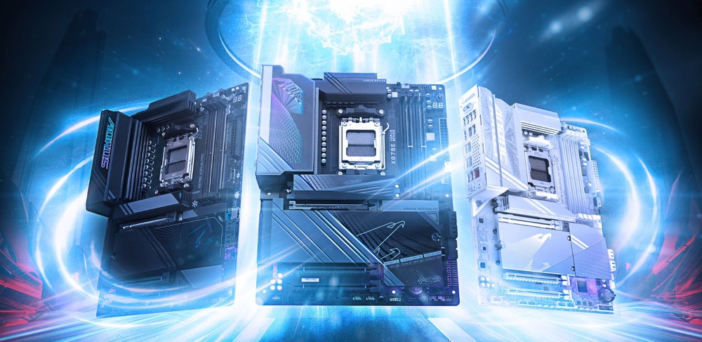 Lifestylové foto MB Gigabyte X870E AORUS PRO ICE