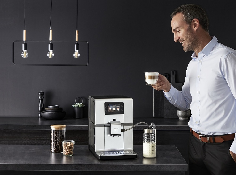 Automatický kávovar Krups Intuition Preference+ EA875E10 černý/chrom Automatický kávovar Krups Intuition Preference+ EA875E10 černý/chrom