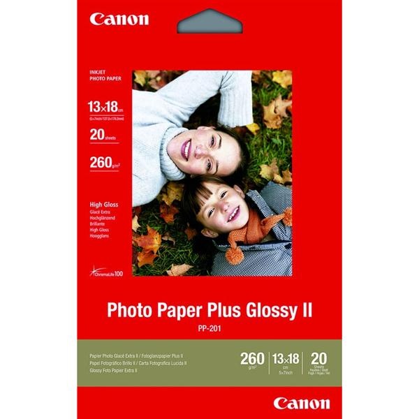 Fotopapír Canon PP201, 13x18 cm, 20 listů bílý Fotopapír Canon PP201, 13x18 cm, 20 listů bílý