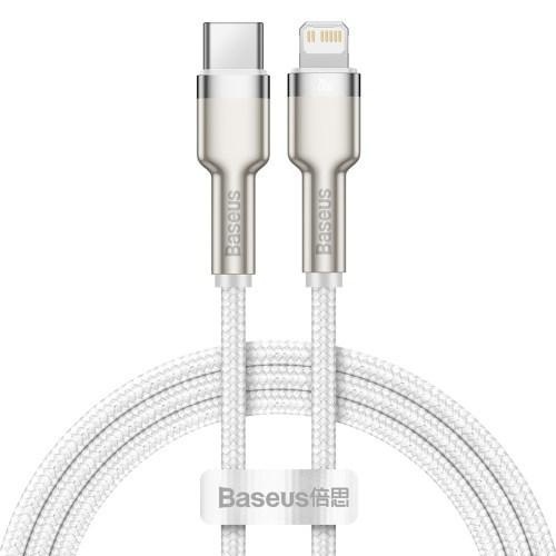 Kabel Baseus Cafule USB-C/Lightning PD 20W, 2m bílý