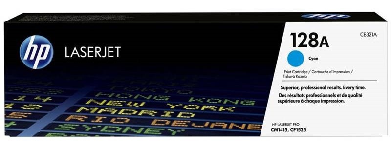 Toner HP 128A, 1 300 stran azurový