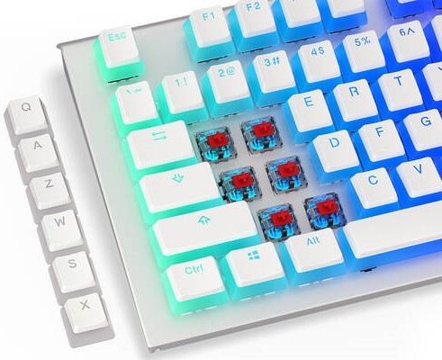 Klávesy ENDORFY PBT Pudding Onyx bílé Klávesy ENDORFY PBT Pudding Onyx bílé