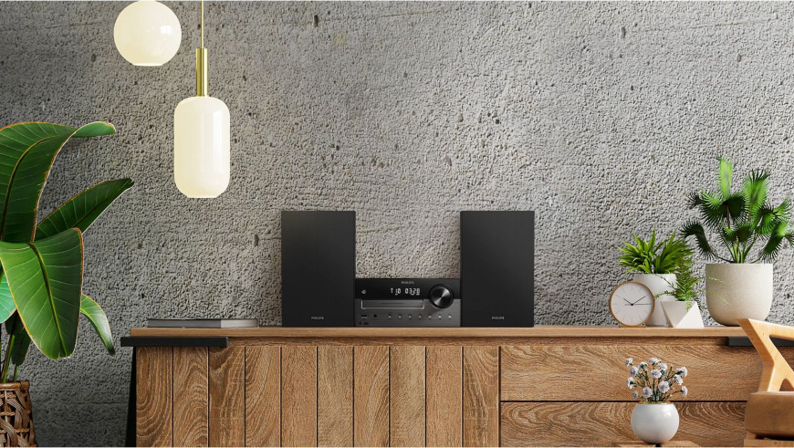 Mikrosystém Philips TAM4505M2 černý/šedý Philips TAM4505M2, černá