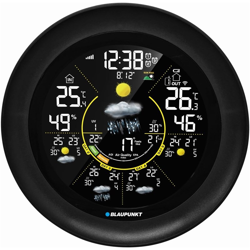 Meteostanice Blaupunkt WS65BK APP čelní pohled