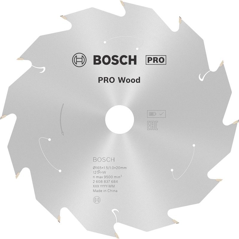 Pilový kotouč Bosch PRO 2.608.837.684 kompatibilní s akumulátorovými okružními pilami