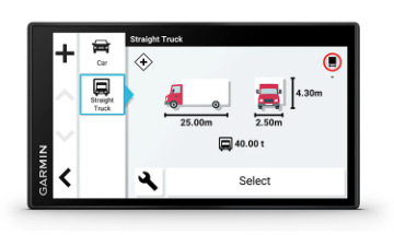 Navigační systém GPS Garmin dezl LGV610 Europe45 černý
