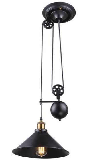 Závěsné svítidlo GLOBO Lenius, 1xE27, 60W černé/zlaté