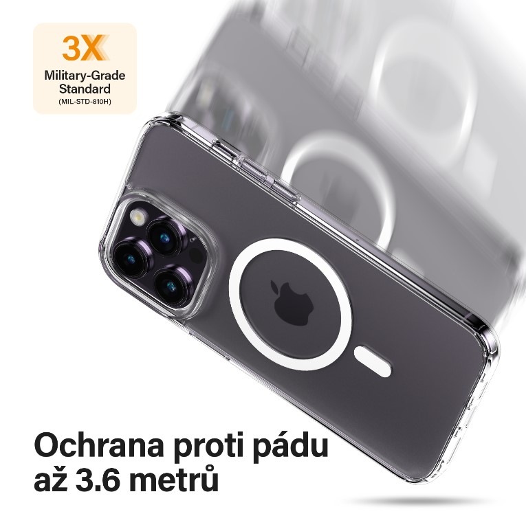 Kryt na mobil PanzerGlass HardCase na Apple iPhone 14/13 s MagSafe průhledný