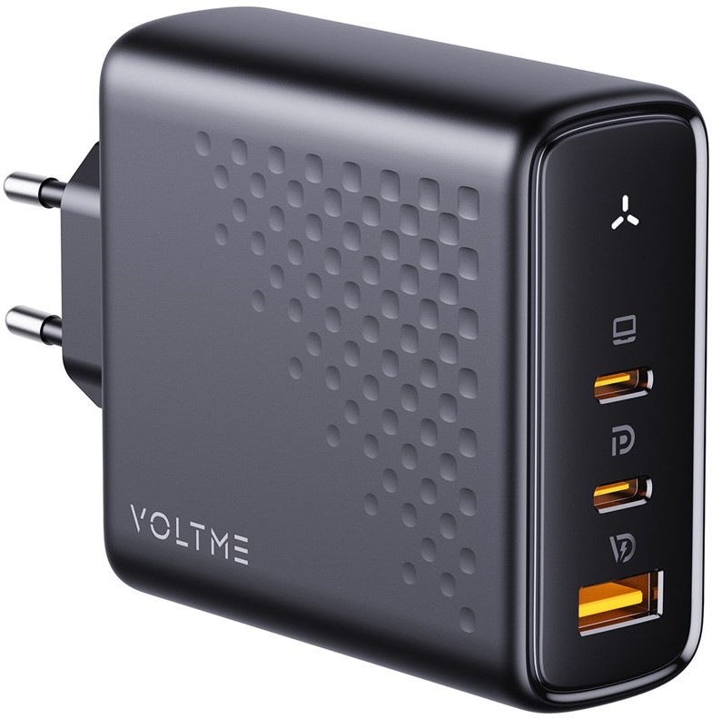 Nabíječka do sítě Voltme Revo 140 2xUSB-C, 1xUSB-A 140W - černá
