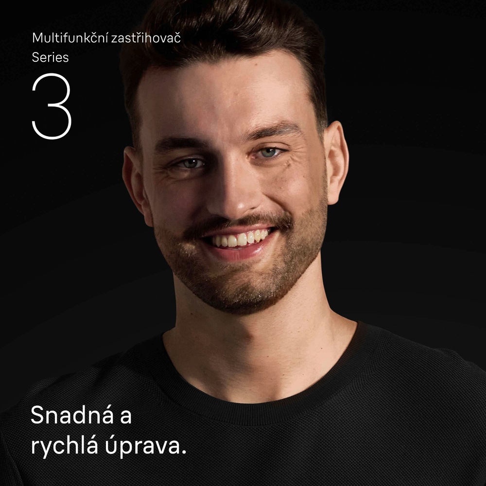 Zastřihovač multifunkční Braun Series 3 AIO3500 šedý