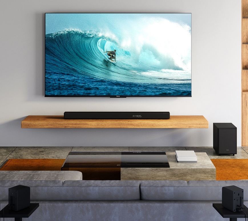 Soundbar Hisense AX5125H, černá, v domácnosti
