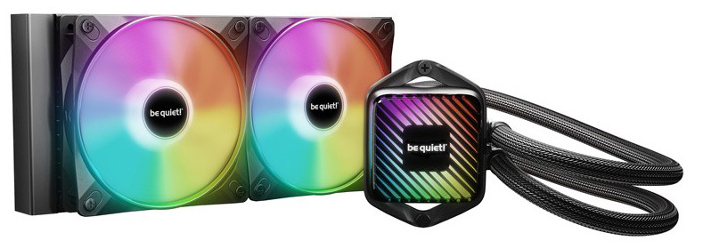 Výkonný vodní chladič be quiet! Pure Loop 3 LX 240 se dvěma ventilátory a ARG podvícením, černá barva