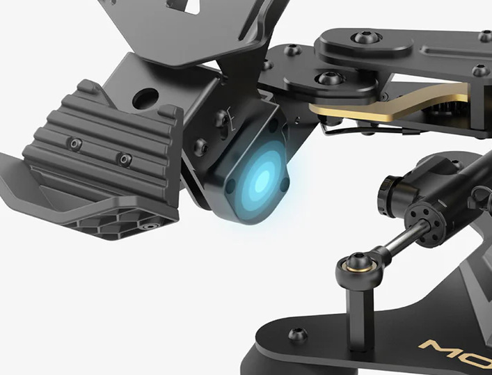 Moza Racing Flight pedals jsou vysoce přesné díky Hallovům senzorům