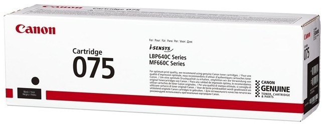 Černý toner Canon 075 BK, 6365C002 s výtěžností 1400 stran