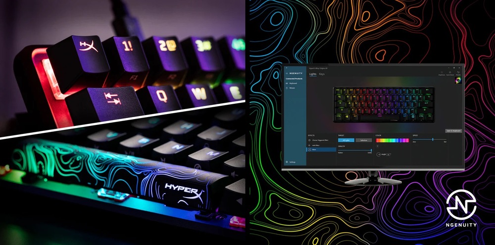 Klávesnice HyperX Alloy Origins 60 - Aqua - US černá HyperX Alloy Origins 60