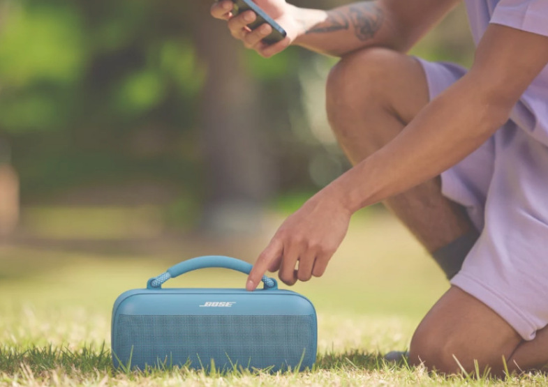 Přenosný reproduktor Bose SoundLink Max žlutý párování reproduktoru Bose SoundLink Max