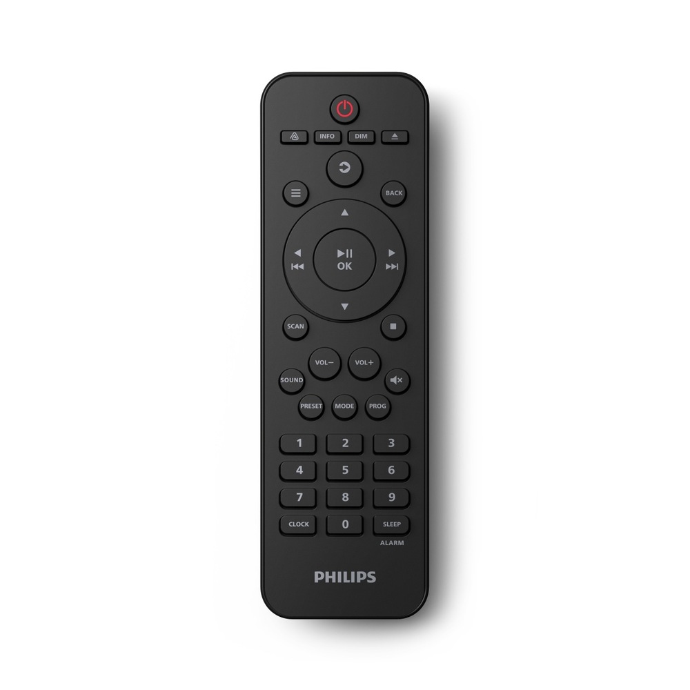 Mikrosystém Philips TAM6500 černý Dálkové ovládání k Philips TAM6500