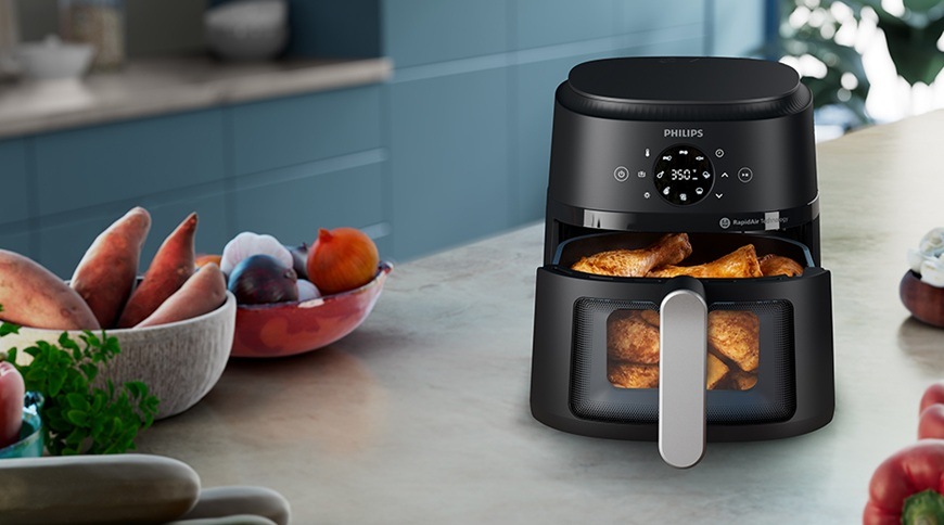 Fritéza horkovzdušná Philips Airfryer 4,2 l NA221/00 černá Fritéza Philips NA221/00