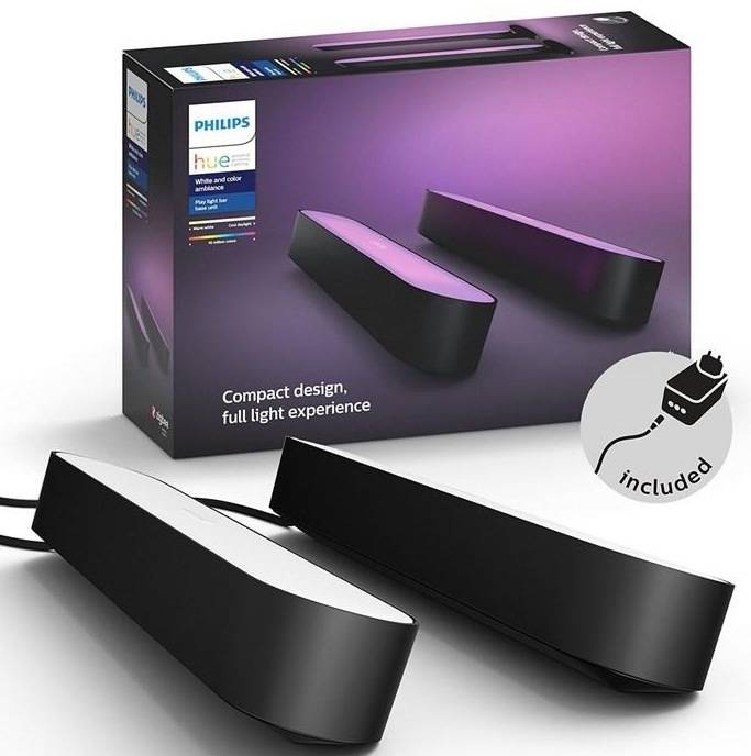 Stolní svítidlo Philips Hue Play White and Color Ambiance Double Pack černé