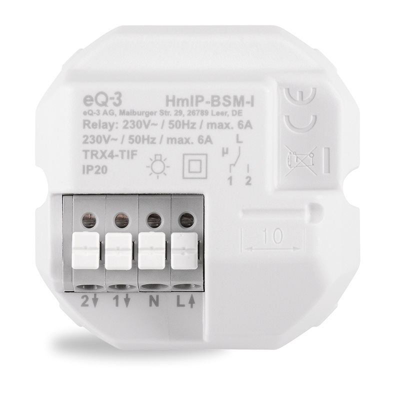 Spínač Homematic IP s měřením - 6A, zápustná montáž