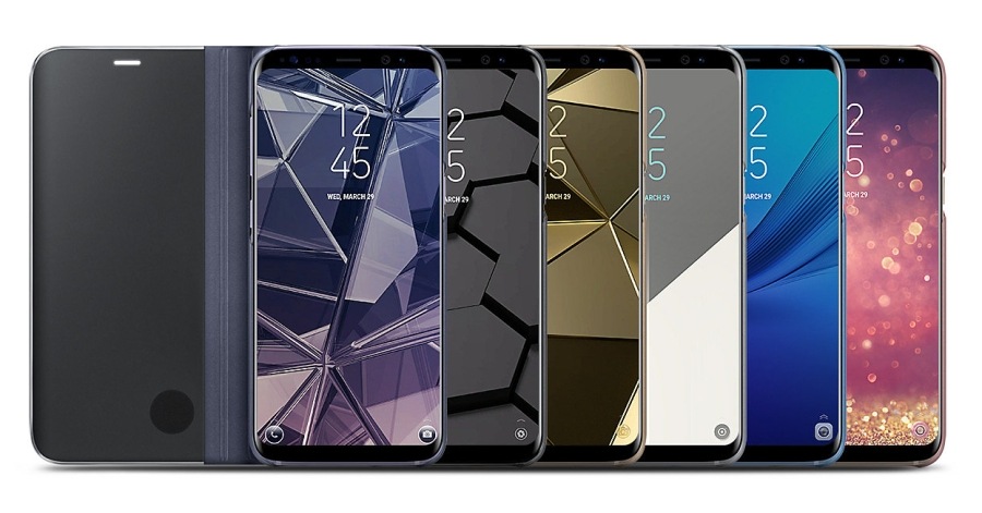 Pouzdro na mobil flipové Samsung Clear View na Galaxy S8 černé Samsung Clear View Pro Galaxy S8