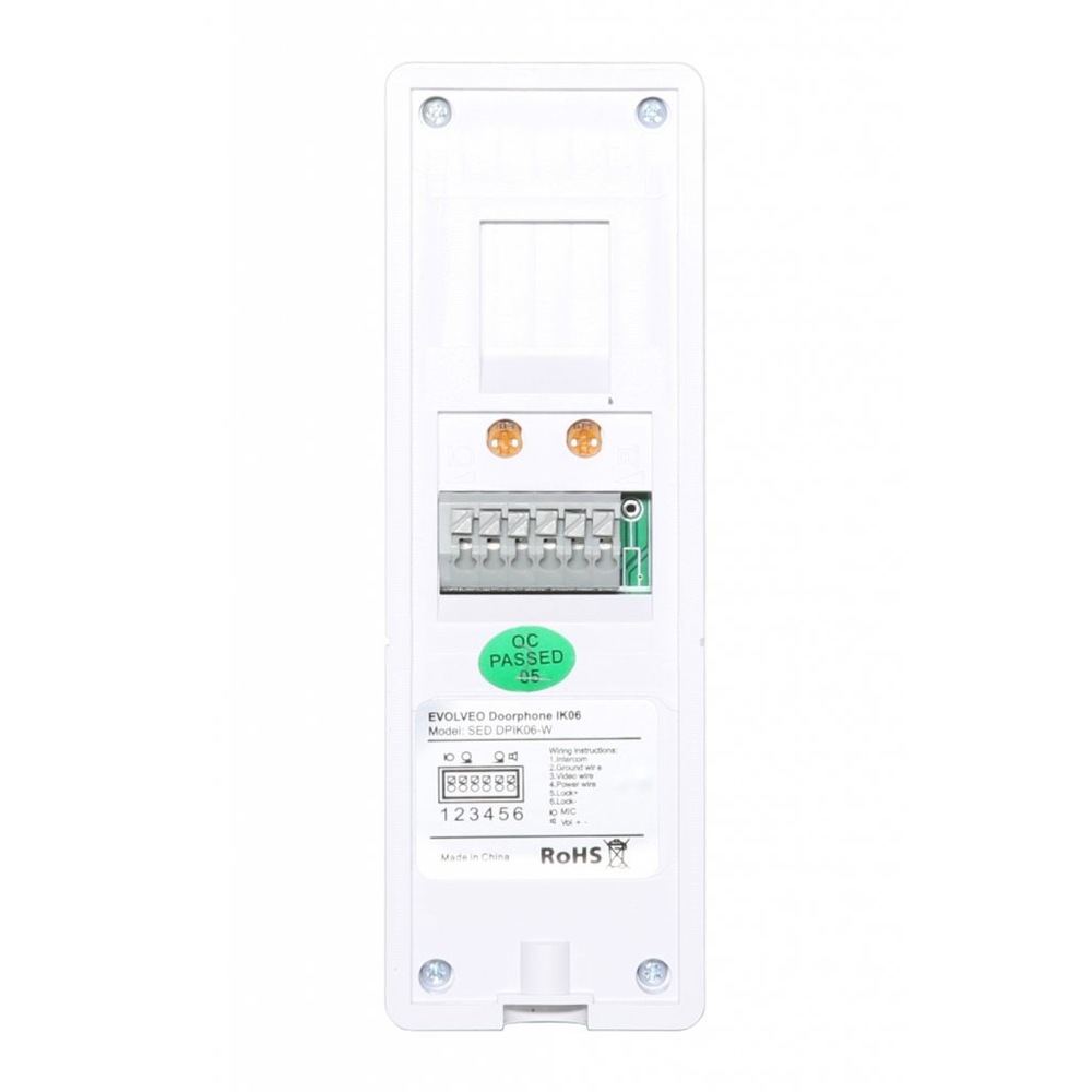 Dveřní videotelefon Evolveo DoorPhone IK06 bílý Dveřní videotelefon Evolveo DoorPhone IK06 bílý