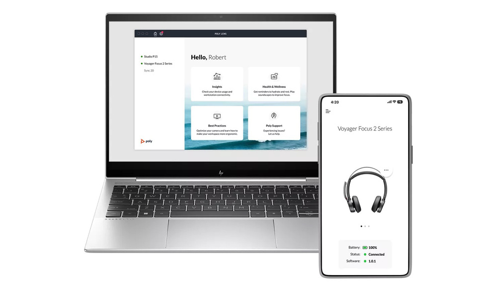 Webkamera HP Poly Studio R30 stříbrná