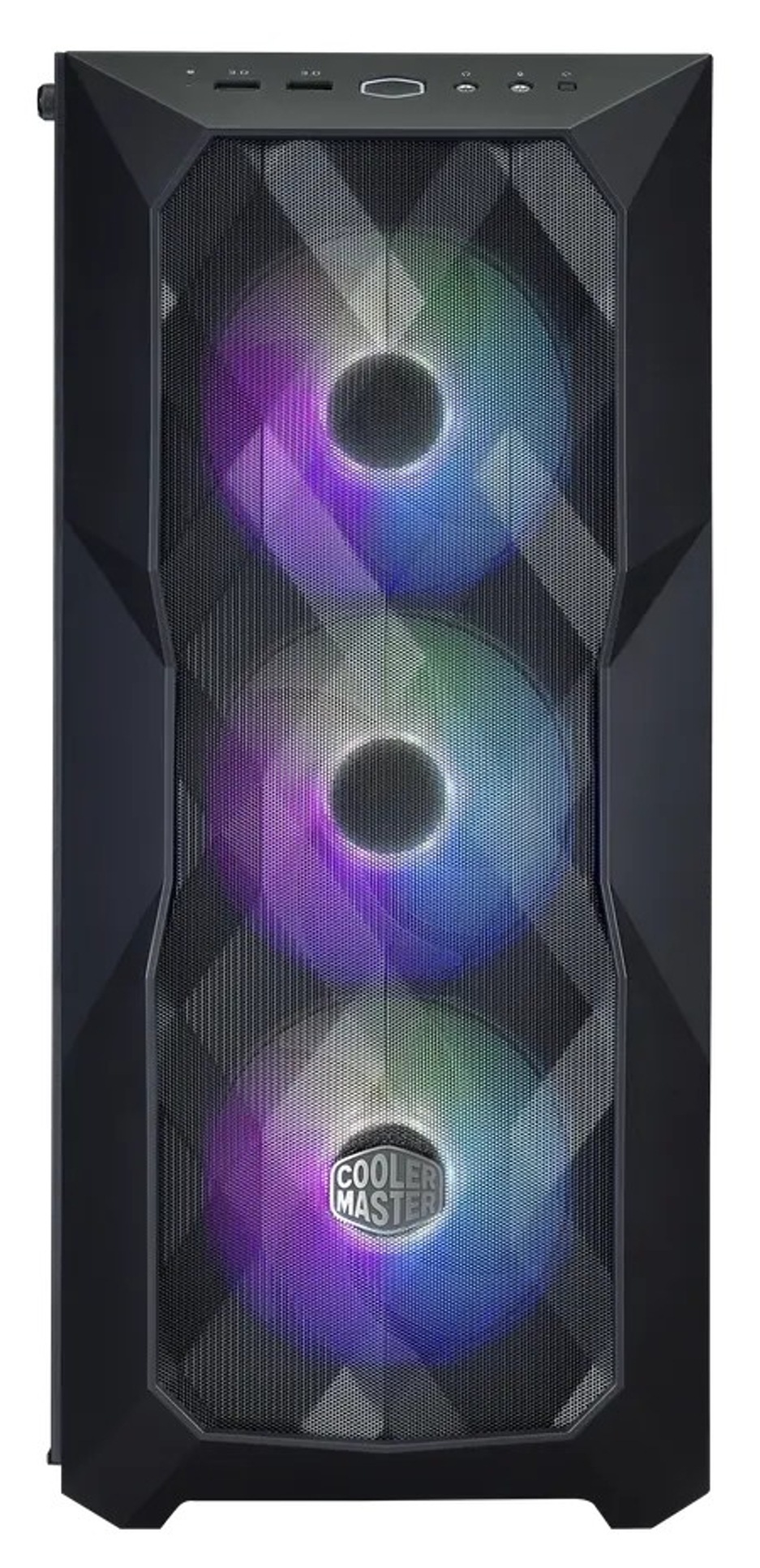 Detail PC skříně Cooler Master MasterBox TD500 Mesh v předním pohledu