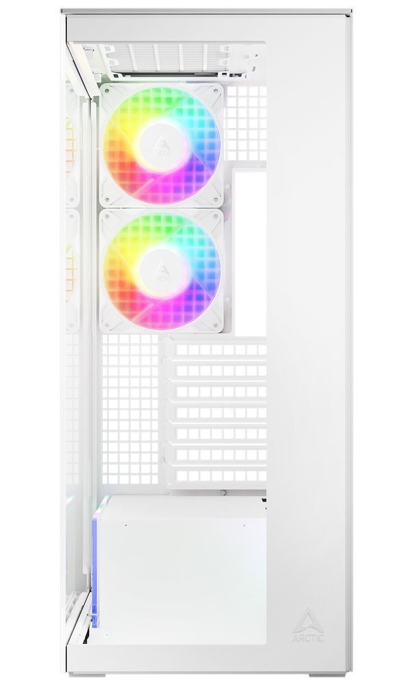Case Arctic Cooling Xtender Clear bílá Case Arctic Cooling Xtender Clear v pohledu z přední strany