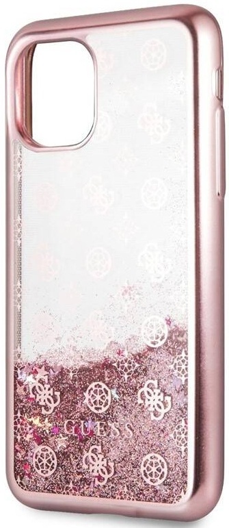Guess 4G Peony Glitter pro Apple iPhone 11 Pro, růžová