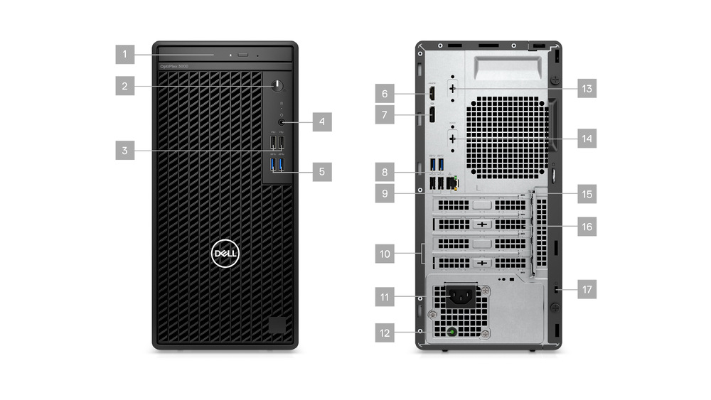 Stolní počítač Dell OptiPlex 3000 MT černý Dell OptiPlex 3000 MT (MYVVR)