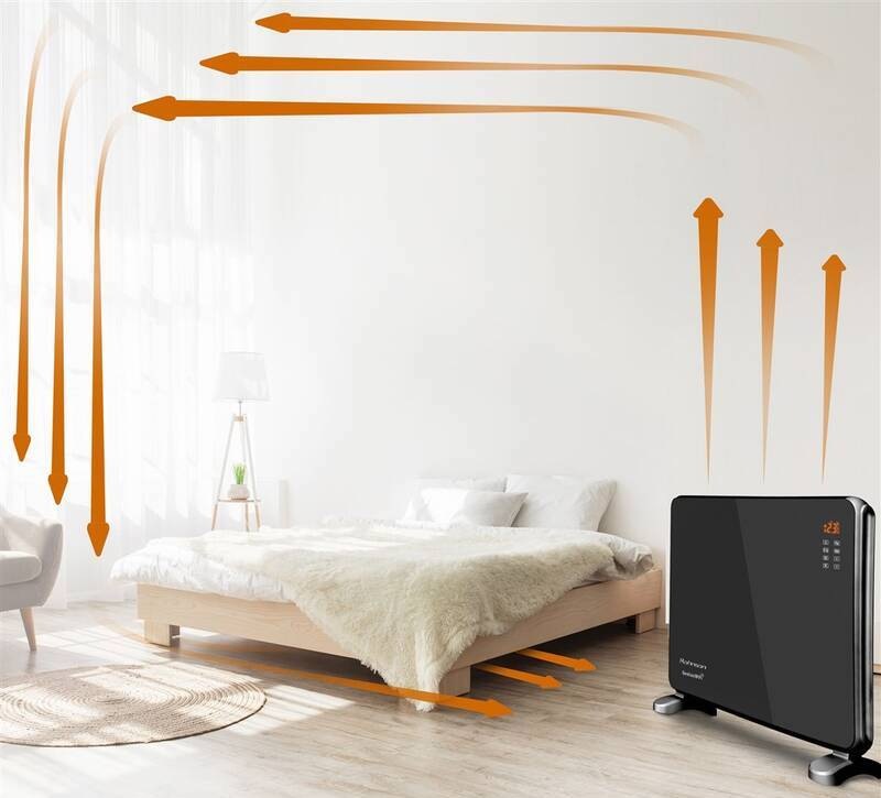 Teplovzdušný konvektor Rohnson R-031 Genius Wi-Fi černý
