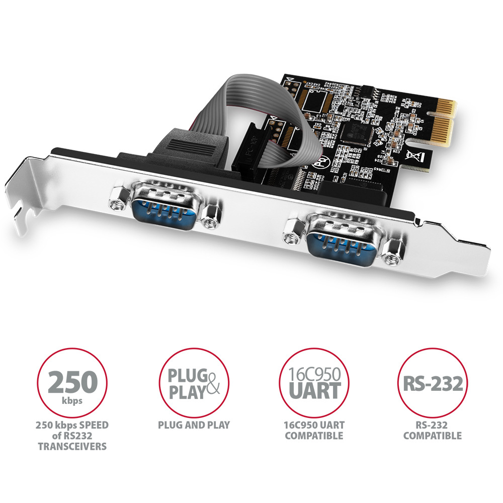 Řadič Axagon PCEA-S2N - 2x RS232 Řadič Axagon PCEA-S2N - 2x RS232