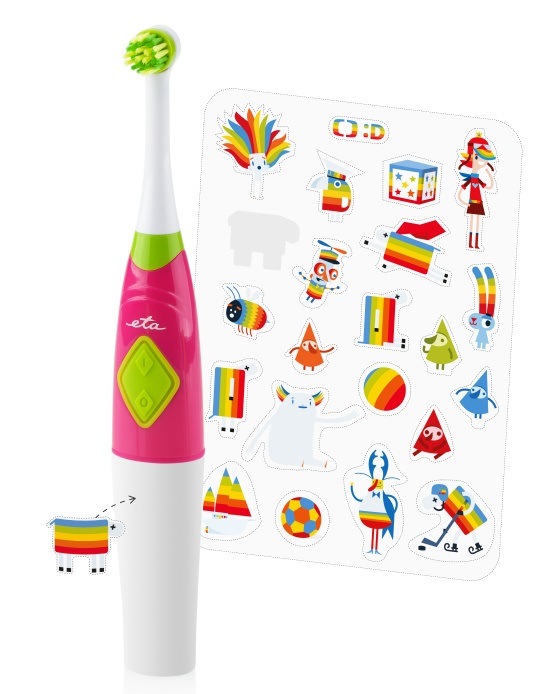 Зубна щітка ETA Zubnička TV Dčko 1294 90070 рожева