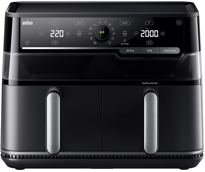 Fritéza horkovzdušná Braun TwinCook 5 TD5073 černá Fritéza horkovzdušná Braun TD5073 TwinCook 5