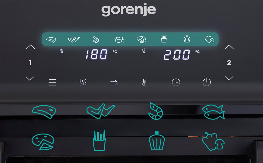 Horkovzdušná fritéza Gorenje AF2700BP dotykový displej