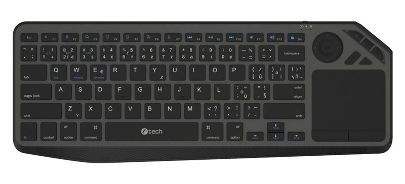 Klávesnice C-TECH, černá barva