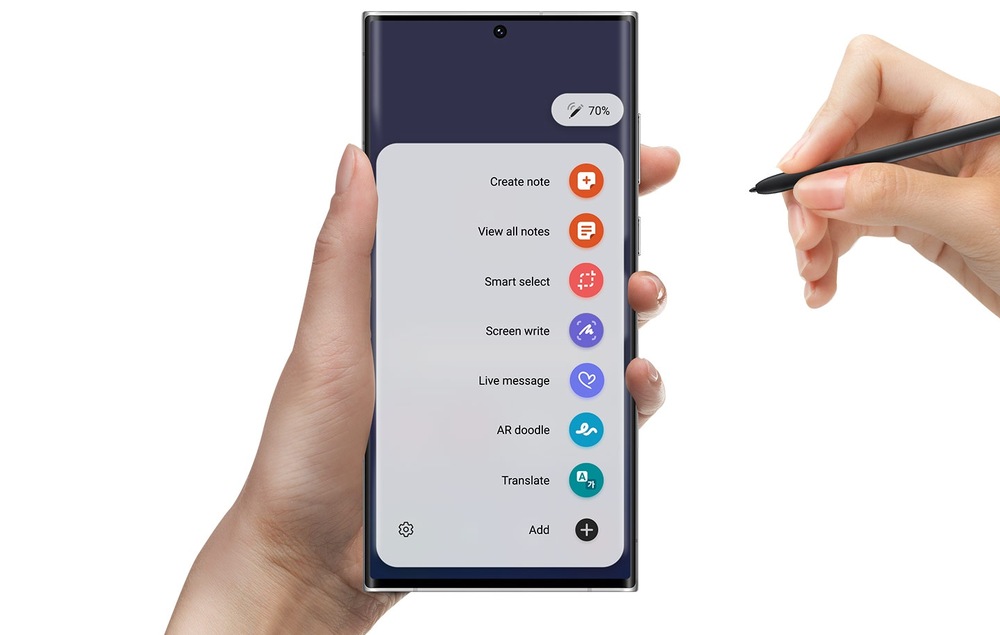 Stylus Samsung S Pen pro Galaxy S22 Ultra černý/bílý Stylus Samsung S Pen pro Galaxy S22 Ultra černý/bílý
