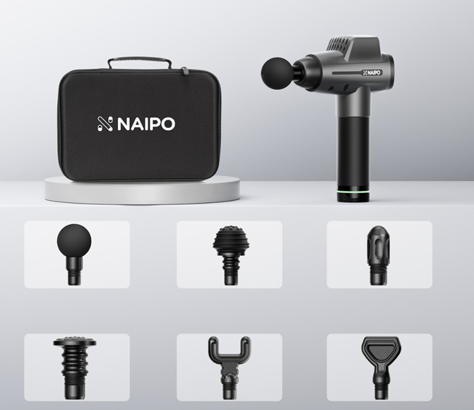 Masážní pistole NAIPO NPMGUN-006 černá