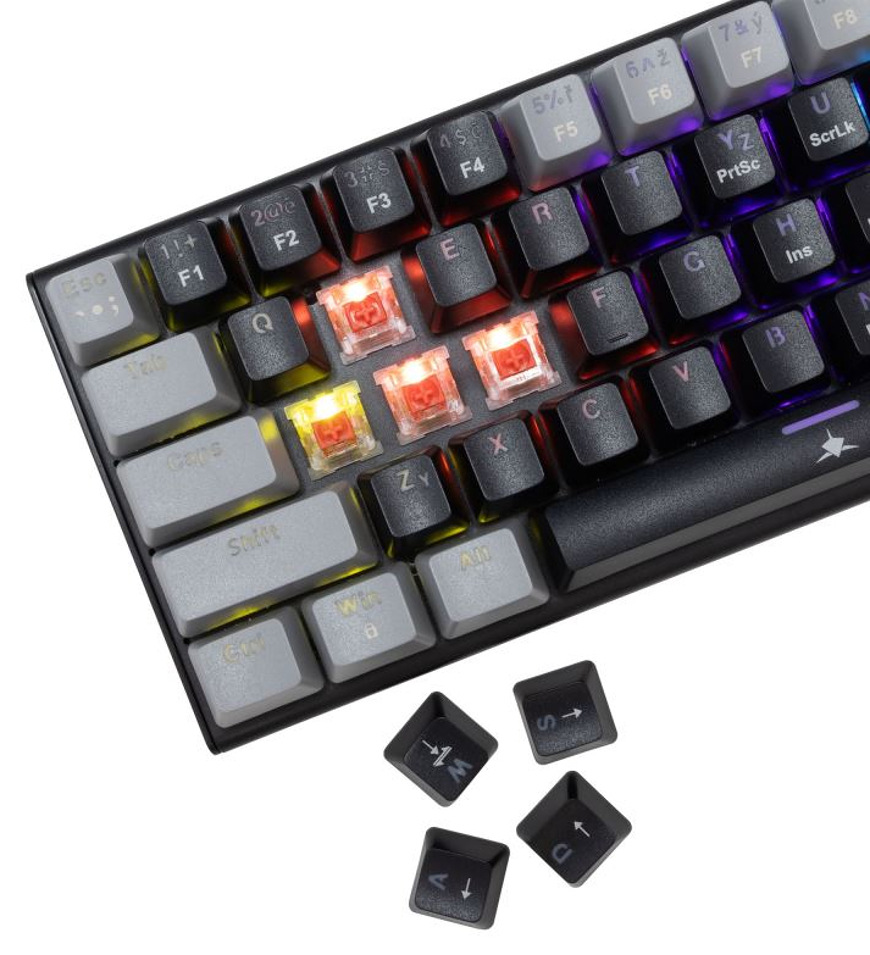 Klávesnice White Shark Wakizashi 2, Red Switch, CZ/SK layout černá Klávesnice White Shark Wakizashi 2, Red Switch, CZ/SK layout černá