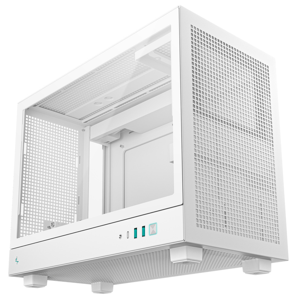 Počítačová skříň DeepCool CH160 Plus, bílá barva