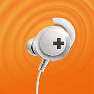 Sluchátka Philips SHB4305WT bílá Výkonné reproduktory
