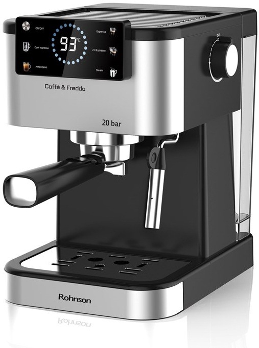 Pákový kávovar Rohnson R-98028 Hot & Cold černý/stříbrný
