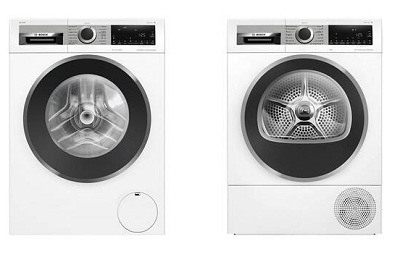 Set spotřebičů Bosch - pračka WGG244F2CS a sušička Bosch WQG245DMCS