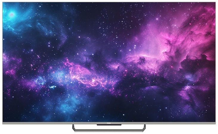 Televize Haier H55M90EUX s barevnými přechody na obrazovce