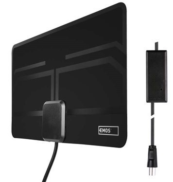 Anténa pokojová EMOS EM-9023, 0–25 km DVB-T2