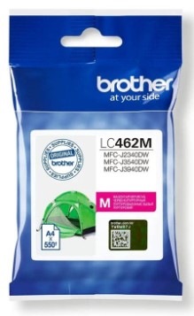 Inkoustová náplň Brother LC-462BM, 550 stran purpurová Inkoustová náplň Brother LC-462BM, 550 stran purpurová